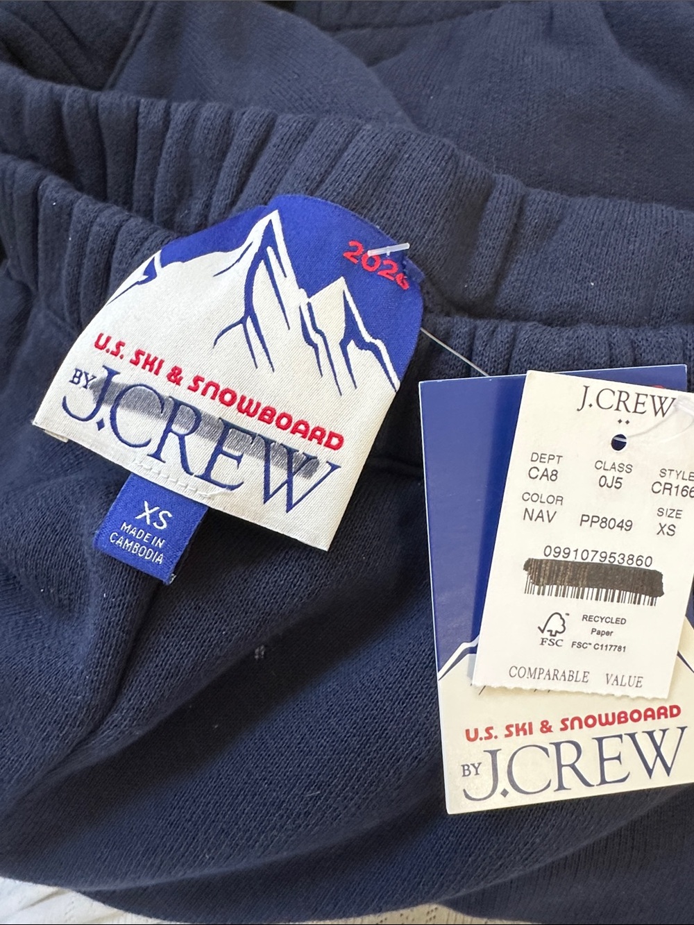 U.S. Ski & Snowboard by J.Crew heritage terry graphic jogger pant - navy - Picture 8 of 11